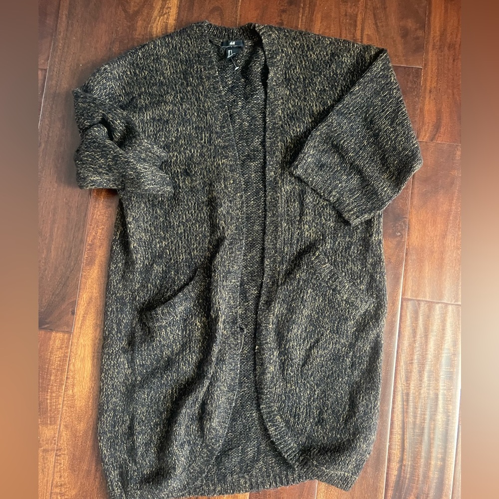 H&M Brown and Tan Cardigan